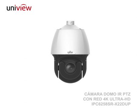 CÁMARA DOMO IR PTZ CON RED 4K ULTRA-HD