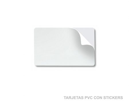 Tarjetas PVC con stickers