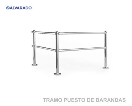 Tramo puesto de barandas